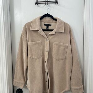 Forever 21 Tan Button Down Shirt